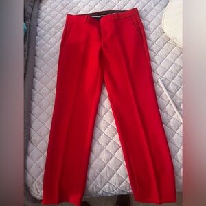 Banana Republic Women's Red Straight Leg Pants